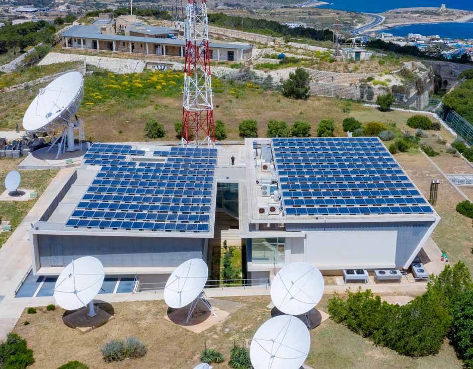 aerial view of the melita data centre in madliena