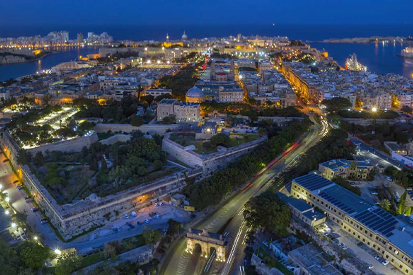 aerial photo of valletta malta