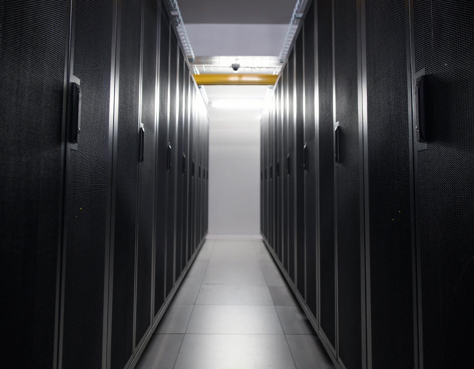 image of server rack in melita data centre